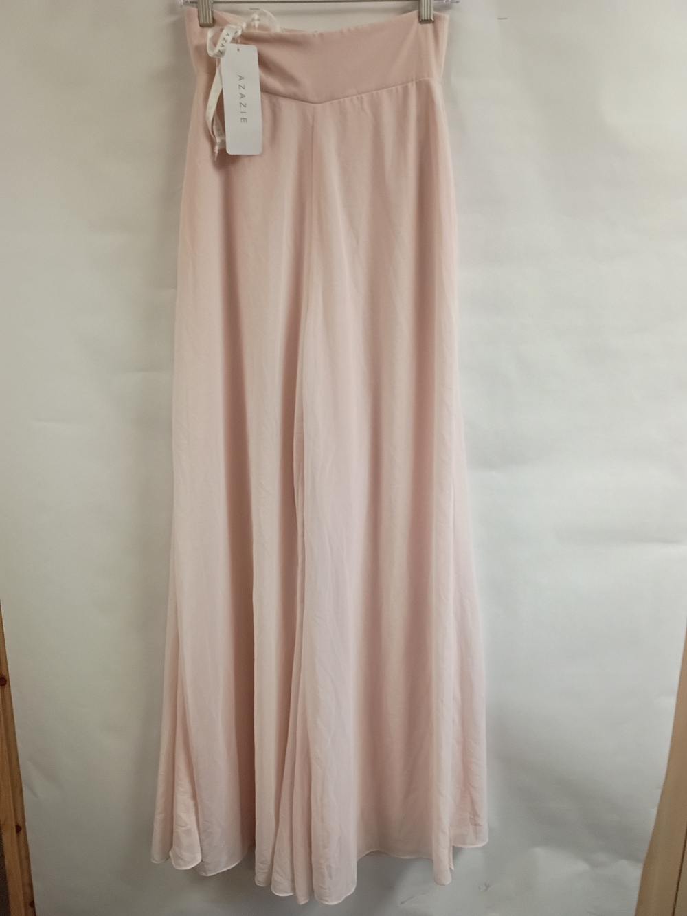 Azazie Blush Wide-Leg Palazzo Pants